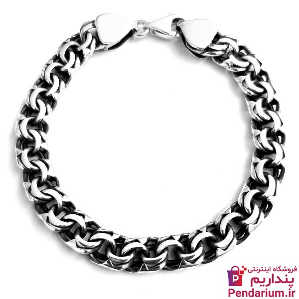 قیمت خرید انواع دستبند نقره مردانه